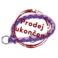 Nobby CORDA polosťahovací okrúhly obojok L-XL fialová