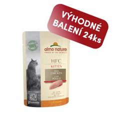 Almo Nature HFC Kitten - s kuracím 55g výhodné balenie 24 ks