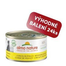 Almo Nature HFC Natural - Kuracie stehná 95g výhodné balenie 24ks