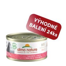 Almo Nature HFC Jelly - Losos 70g výhodné balenie 24ks