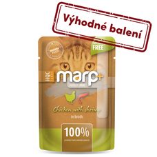 Marp Holistic Plus kapsička pre mačky - Kura s krevetami vo vývare 24x55g
