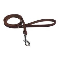 BAFPET Vodítko z mastenej kože ZUBR - Hnedá