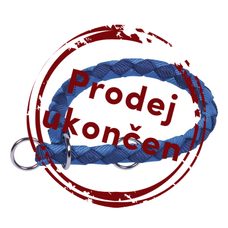 Nobby CORDA polosťahovací okrúhly obojok S modrá