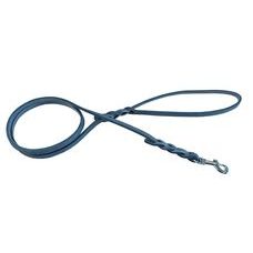 Vodítko mastná kůže VIPET, zapletené - Šedá