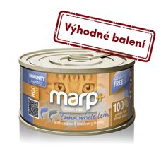 Marp Holistic Plus konzerva pre mačky – Tuniak so sardinkami a čučoriedkami v želé 24x70g