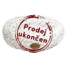 Nobby Alanis donut plyšový pelech leopard sivá 45cm