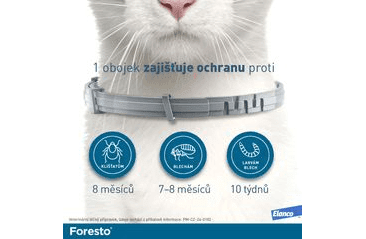 FORESTO OBOJOK PRE PSY A MAČKY DO 8KG 1KS - 38CM