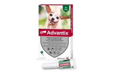 Advantix Spot On pre psov do 4kg (0,4ml) Advantix pre psov 1,5-4 kg
