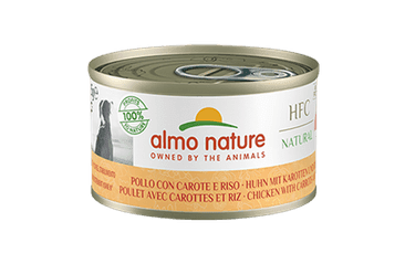 ALMO NATURE HFC NATURAL - KURACIE S MRKVOU A RYŽOU 95G VÝHODNÉ BALENIE 24KS