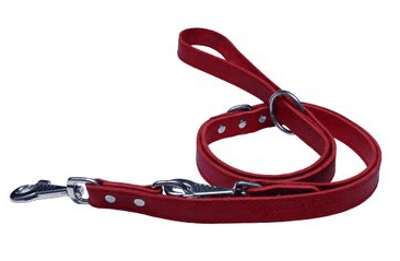 BAFPET KOŽENÉ PREPÍNACIE VODÍTKO EKG - ČERVENÁ