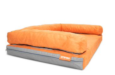 AMINELA PELECH S OKRAJOM 120X80CM HALF AND HALF ORANŽOVÁ/SIVÁ