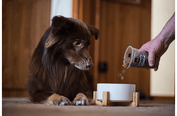 AMINELA KERAMICKÁ MISKA V DREVENOM STOJANE - BIELA 750ML