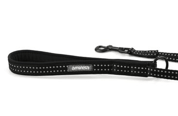 AMINELA JEDNODUCHÉ VODÍTKO NEPODŠITÉ SPORT & CITY 150CM/20MM, ČIERNA/ČIERNA