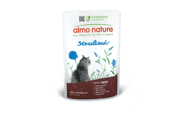 ALMO NATURE HOLISTIC STERILISED S HOVÄDZÍM 70G VÝHODNÉ BALENIE 30KS