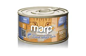 MARP HOLISTIC PLUS KONZERVA PRE MAČKY – TUNIAKOVÉ FILETY VO VÝVARE 70G 2 + 1 KS ZADARMO