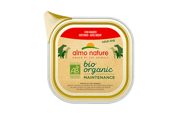 ALMO NATURE BIO ORGANIC - VANIČKA PRE PSOV S HOVÄDZÍM 100G VÝHODNÉ BALENIE 32KS