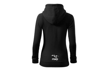 MARP DÁMSKA MIKINA S KAPUCŇOU MINIMAL - ČIERNA