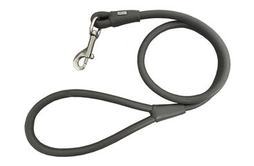 OKRÚHLE KOŽENÉ VODÍTKO EXCLUSIVE - SIVÁ