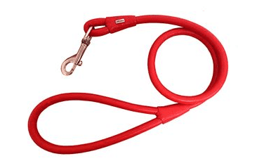 OKRÚHLE KOŽENÉ VODÍTKO EXCLUSIVE - ČERVENÁ