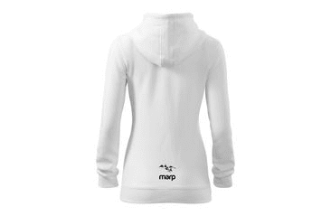 MARP DÁMSKA MIKINA S KAPUCŇOU MINIMAL - BIELA