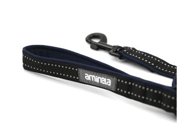 AMINELA JEDNODUCHÉ VODÍTKO PODŠITÉ SPORT & CITY 150CM, NÁMORNÍCKA MODRÁ/ČIERNA 150CM/20MM