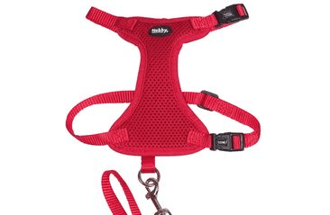 NOBBY MESH POSTROJ S VODÍTKOM PRE MAČKU L-XL ČERVENÁ