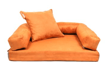 AMINELA PELECH S OKRAJOM 80X60CM HALF AND HALF ORANŽOVÁ/SIVÁ