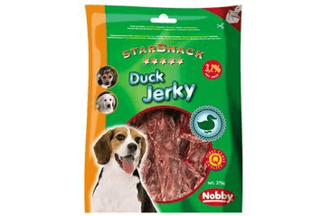 NOBBY STARSNACK DUCK JERKY SUŠENÁ KAČACÍ SVALOVINA 375G