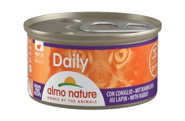 ALMO NATURE DAILY MENU - PENA S KRÁLIKOM 85G VÝHODNÉ BALENIE 24KS
