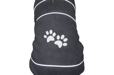 NOBBY TENIA FLEECE REFLEXNÁ MIKINA PRE PSA ČIERNA 29CM ZĽAVA 20% VÝPREDAJ