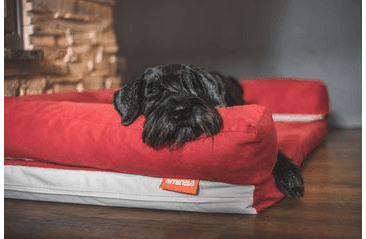 AMINELA PELECH S OKRAJOM 80X60CM HALF AND HALF ČERVENÁ/SVETLO SIVÁ