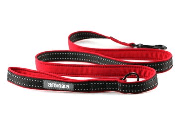 AMINELA JEDNODUCHÉ VODÍTKO PODŠITÉ SPORT & CITY 150CM/20MM, ČERVENÁ/ČIERNA