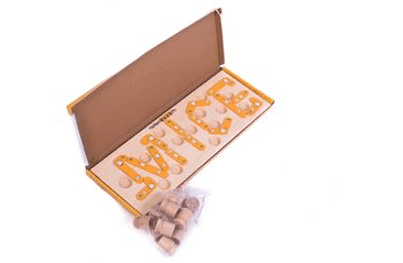 DREVENÝ HLAVOLAM MICE (14 DREVENÝCH VALČEKOV)