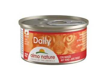 ALMO NATURE DAILY MENU - KÚSKY S HOVÄDZÍM 85G VÝHODNÉ BALENIE 24KS