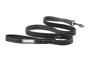 AMINELA JEDNODUCHÉ VODÍTKO PODŠITÉ SPORT & CITY 150CM/20MM, ČIERNA/ČIERNA