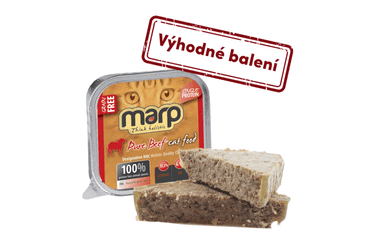 Marp Beef vanička pre mačky s hovädzím 16x100g vanička pro kočky s hovězím 16x100g