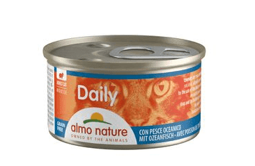 ALMO NATURE DAILY MENU - PENA S MORSKÝMI RYBAMI 85G VÝHODNÉ BALENIE 24KS
