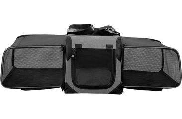 NOBBY MULTIFUNKČNÝ NYLONOVÝ BOX L KENNELKA EXTEND DO 25 KG SIVÁ