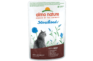 ALMO NATURE HOLISTIC STERILISED S HOVÄDZÍM 70G VÝHODNÉ BALENIE 30KS