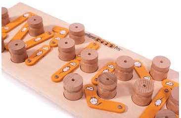 DREVENÝ HLAVOLAM MICE (14 DREVENÝCH VALČEKOV)