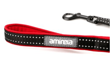 AMINELA JEDNODUCHÉ VODÍTKO NEPODŠITÉ SPORT & CITY 150CM/20MM, ČERVENÁ/ČIERNA