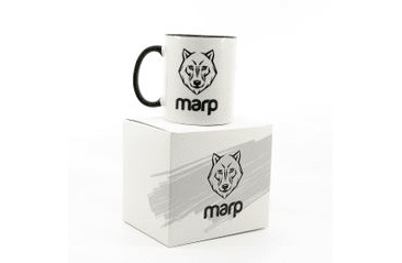 MARP KERAMICKÝ HRNČEK S ČIERNYM UCHOM 325 ML