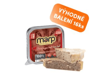 Marp Angus Beef vanička pre psov s hovädzím 16x100g vanička pre psov s hovädzím 16x100g