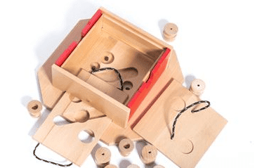 DREVENÝ HLAVOLAM SWISS CUBE