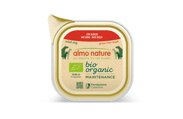 ALMO NATURE BIO ORGANIC - VANIČKA PRE PSOV S HOVÄDZÍM 100G VÝHODNÉ BALENIE 32KS