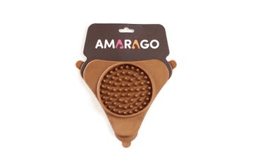 Amarago lízacia podložka trojuholník - hnedý interaktivní podložka