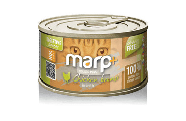 MARP HOLISTIC PLUS KONZERVA PRE MAČKY – KURACIE PRSIA VO VÝVARE 70G 2 + 1 KS ZADARMO