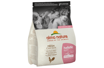 ALMO NATURE HOLISTIC PUPPY XS-S - S ČERSTVÝM KURACÍM 2KG