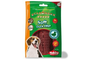 NOBBY STARSNACK SOFT DUCK FILLET MÄKKÉ KAČACIE FILETKY 70G