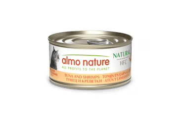 ALMO NATURE HFC NATURAL - TUNIAK A KREVETY 70G VÝHODNÉ BALENIE 24KS
